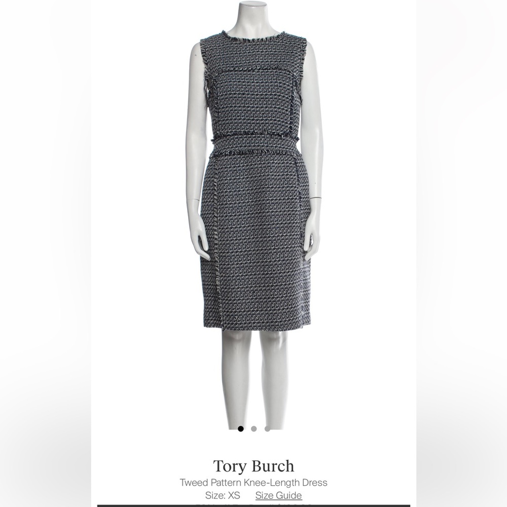 Tory Burch tweed shift sheath dress